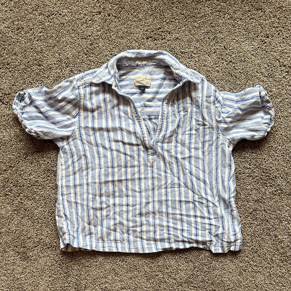 Universal Thread Striped Button Down Shirt